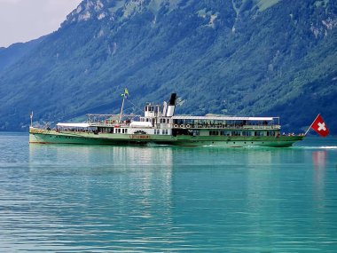 İsviçre, Bayrak, Su, Göl, Gemi, Turizm, Thun