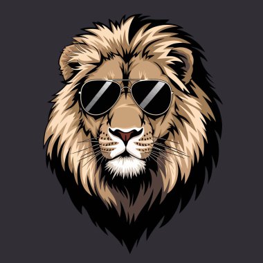 Modern aslan temalı ariga t-shirt tasarımı