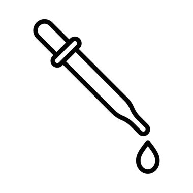 Tek damlacıklı bir damlanın siyah beyaz vektör simgesi. Bu basit, temiz tasarım tıbbi, laboratuvar ya da bilimsel temalı projelerde kullanılmak için idealdir. Düzenlenebilir vuruş