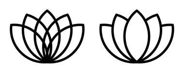 Bir nilüfer çiçeğinin vektör çizimi, barışı, uyumu ve refahı simgeliyor..