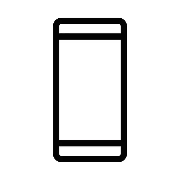 Akıllı telefon simgesinin vektör çizimi. Mobil cihazları, teknolojiyi ve iletişimi temsil etmek için mükemmel. Düzenlenebilir vuruş