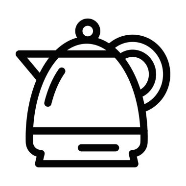 Basit bir çay demliğinin simgesi, mutfak aletlerini, aşçılığı ya da içecekleri temiz ve minimalist bir dizaynla temsil ediyor. Düzenlenebilir vuruş