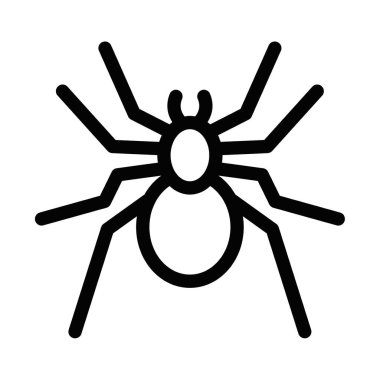Vahşi yaşamı, böcekleri ya da Cadılar Bayramı temalarını temsil eden bir örümceğin temiz çizgi simgesi. Doğa ya da dekorasyon projeleri için ideal. Düzenlenebilir vuruş