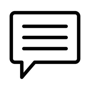 İletişim için özet konuşma balonu. Düzenlenebilir vuruş.