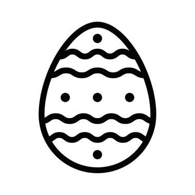 Süslü Paskalya yumurtası ikonu. Düzenlenebilir vuruş