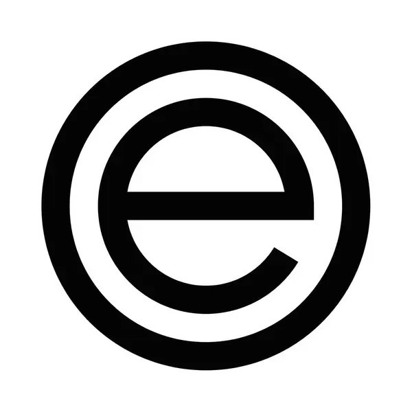 Siyah telif hakkı sembolü, kalın bir vektör grafik ikonu. Düzenlenebilir vuruş