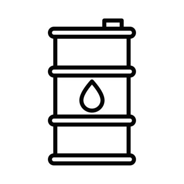 Damla ikon vektör dizaynlı yağ fıçısı. Düzenlenebilir vuruş