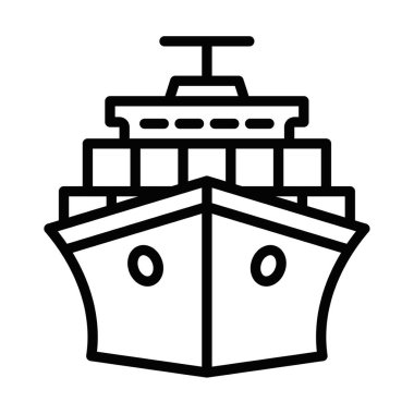 Minimum konteynır çizimi. Düzenlenebilir vuruş