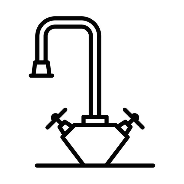 Modern musluk tasarımlı mutfak musluğu. Düzenlenebilir vuruş