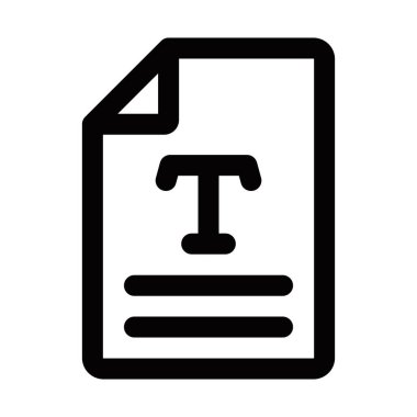 Yasal belge vektör ana hatları üzerine metin. Düzenlenebilir vuruş