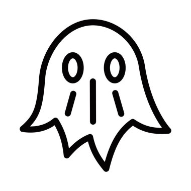 Hayalet yüz çizgisi simgesi. Düzenlenebilir vuruş