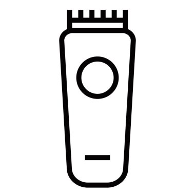 Saç kırpıcı vektör illüstrasyonunu en az düzgünlükte yap. Düzenlenebilir vuruş