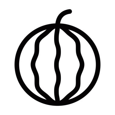 Karpuz vektör çizimi basit bir şekilde. Düzenlenebilir vuruş