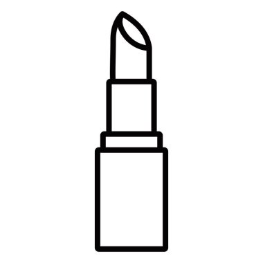 Ruj makyaj malzemesi vektör çizimi. Düzenlenebilir vuruş