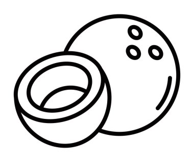 Hindistancevizi tam ve yarım çizgi şeklinde. Vektör çizimi. Düzenlenebilir vuruş