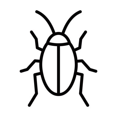 Hamamböceği böcek vektör çizimi. Düzenlenebilir vuruş