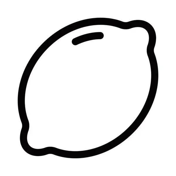 Limonlu meyve vektör çizimi. Temiz ve kalın. Düzenlenebilir vuruş