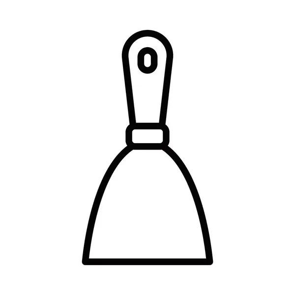 Macun kazıyıcı araç simgesi. Vektör çizimi. Düzenlenebilir vuruş