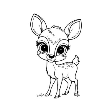 çizgi sanat karton siluet vektör sanatı 