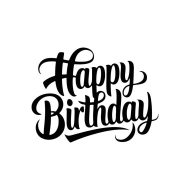 Mutlu yıllar tipografi vektör çizimi