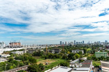 Bangkok Tayland 'da bir mahalle. Yüksek kalite fotoğraf