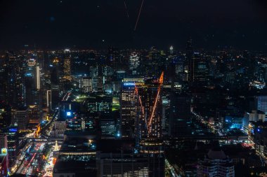 Bangkok 'un gökyüzü manzarası