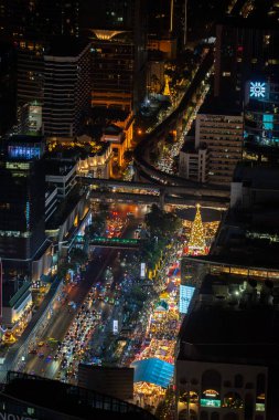 Bangkok 'un gökyüzü manzarası