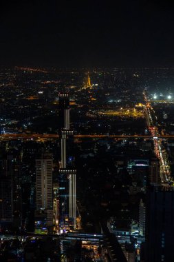 Bangkok 'un gökyüzü manzarası