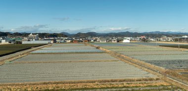 Japon kırsal kesiminde kırsal alan. Yüksek kalite fotoğraf