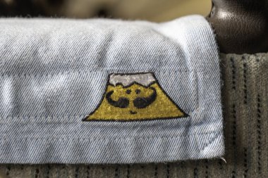 Fujiyama, Japonya 'da Fuji Dağı çizgi filmi. Yüksek kalite fotoğraf