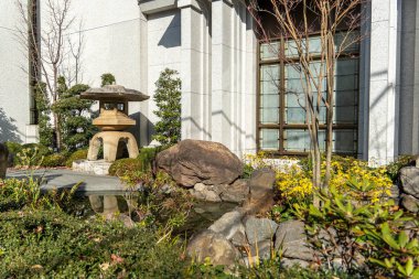 5 Ocak 2025 'te Tokyo, Japonya' daki lds tapınağında. Yüksek kalite fotoğraf