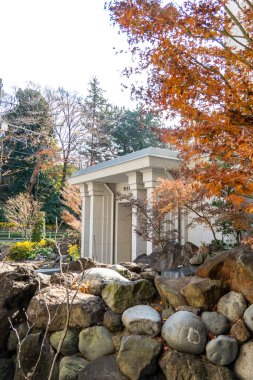 5 Ocak 2025 'te Tokyo, Japonya' daki lds tapınağında. Yüksek kalite fotoğraf