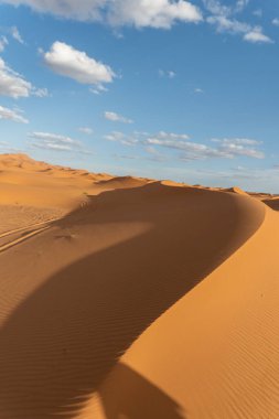 Fas 'taki Sahra Çölü. Yüksek kalite fotoğraf