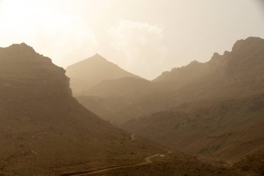 Fas 'tan geçen kırsal alan. Yüksek kalite fotoğraf