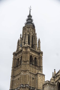Toledo İspanya 'daki eski mimari. Yüksek kalite fotoğraf