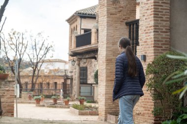 Toledo İspanya 'daki eski mimari. Yüksek kalite fotoğraf