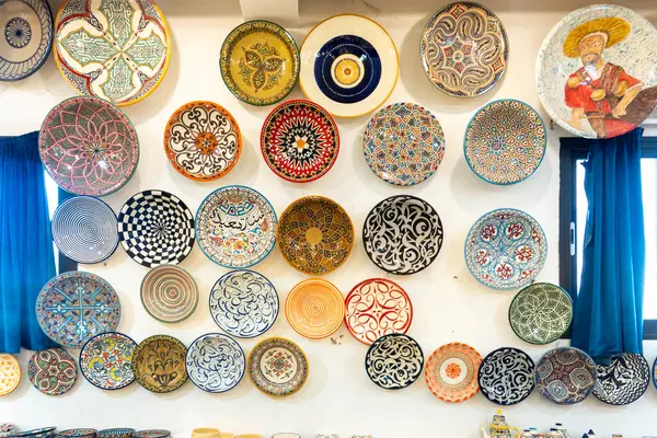 Fez, Fas 'ta el yapımı çömlek. Yüksek kalite fotoğraf