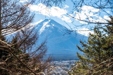 Japonya 'daki Fuji Dağı. Yüksek kalite fotoğraf