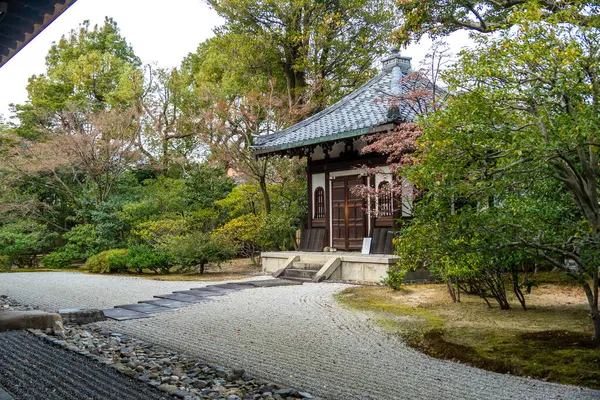 Japonya, Kyoto 'da bir zen bahçesi. Yüksek kalite fotoğraf