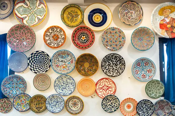 Fez, Fas 'ta el yapımı çömlek. Yüksek kalite fotoğraf