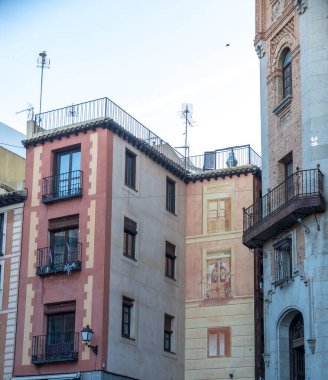 Toledo İspanya 'daki eski mimari. Yüksek kalite fotoğraf