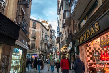 Toledo İspanya 'daki eski mimari. Yüksek kalite fotoğraf