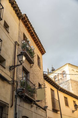 Toledo İspanya 'daki eski mimari. Yüksek kalite fotoğraf