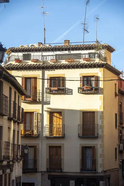 Toledo İspanya 'daki eski mimari. Yüksek kalite fotoğraf