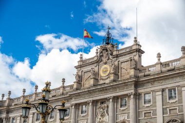 Madrid, İspanya 'daki Kraliyet Sarayı. Yüksek kalite fotoğraf