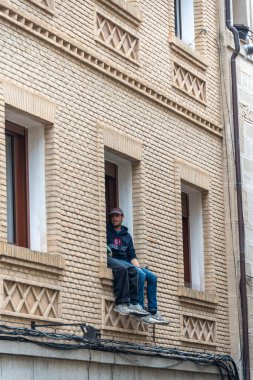 Madrid, İspanya - 1 Mart 2024: Madrid, İspanya etrafında yürüyüş. Yüksek kalite fotoğraf