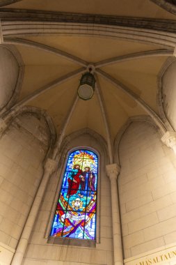 Madrid 'deki Santa Maria Katedrali. Yüksek kalite fotoğraf