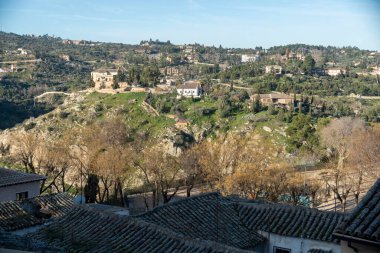Toledo İspanya 'daki eski mimari. Yüksek kalite fotoğraf