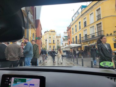 İspanya 'da Seville' de dolaşıyorum. Yüksek kalite fotoğraf