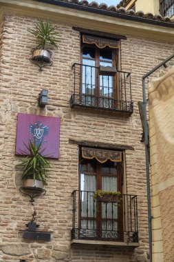 Toledo İspanya 'daki eski mimari. Yüksek kalite fotoğraf